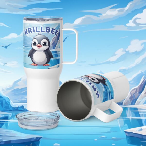 Krillbee Penguin Travel Mug with Handle