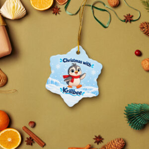 Christmas with Krillbee Double-sided ceramic ornaments